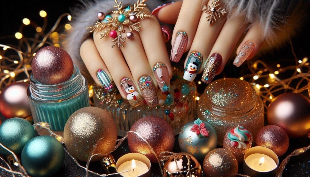 christmas nail art