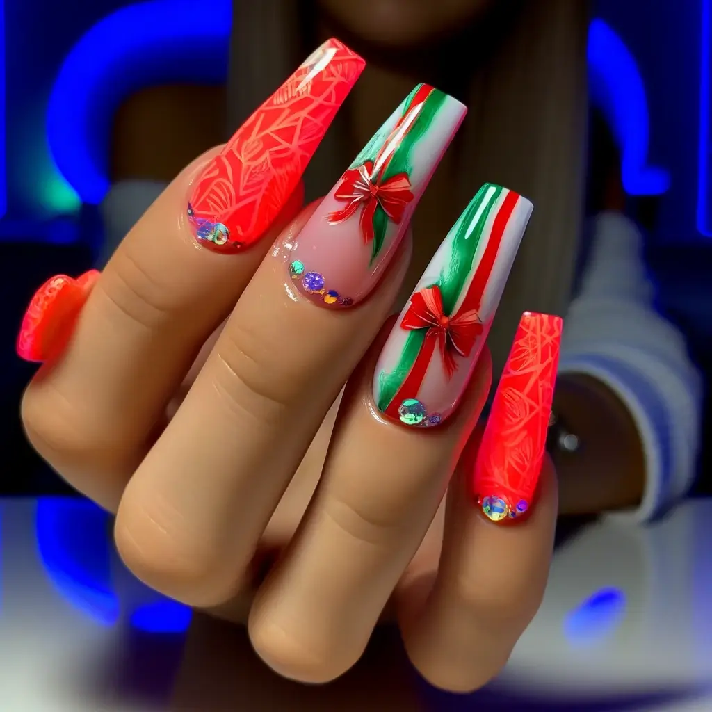 christmas nail art