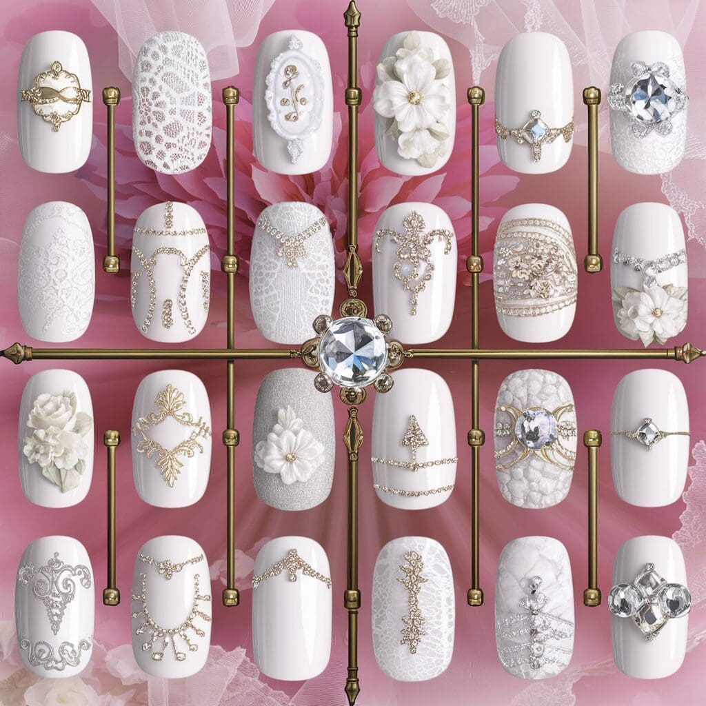 Wedding nail art inspiration