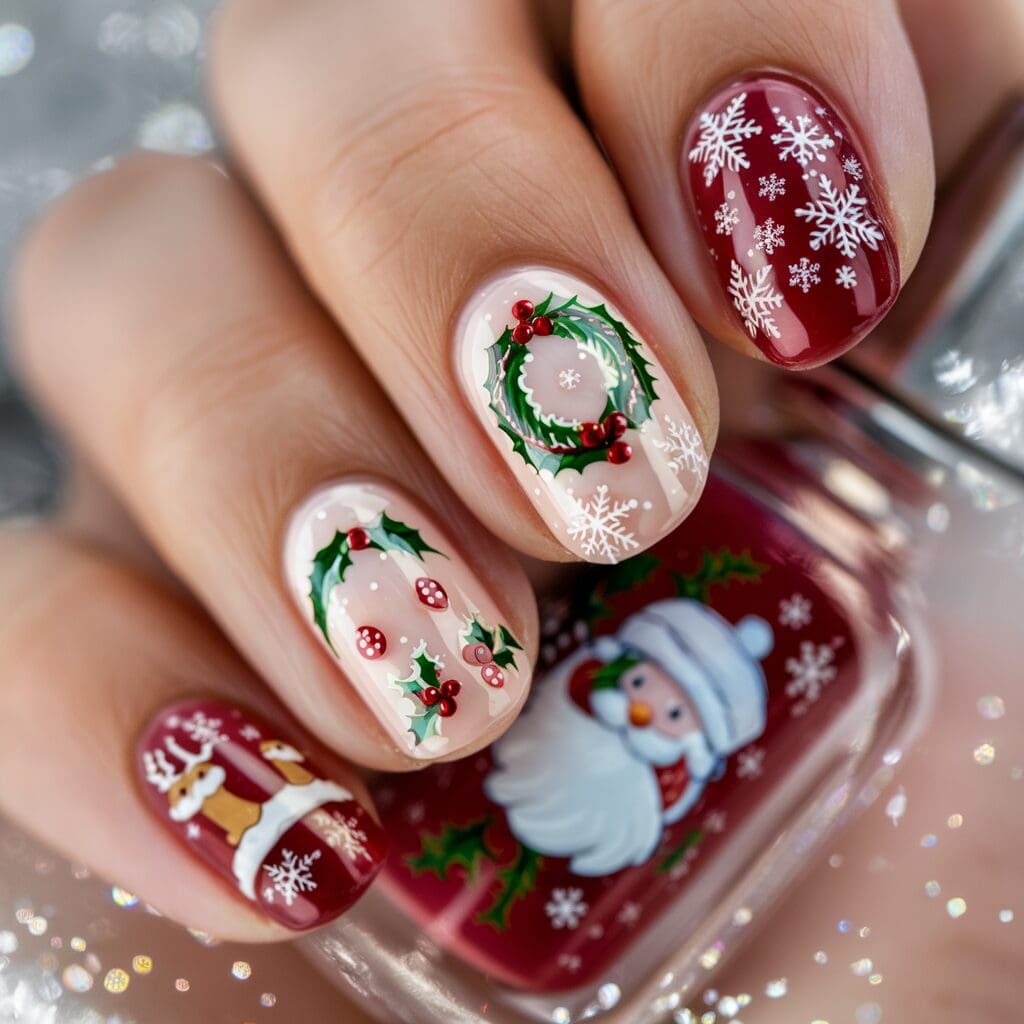 Holiday nail art