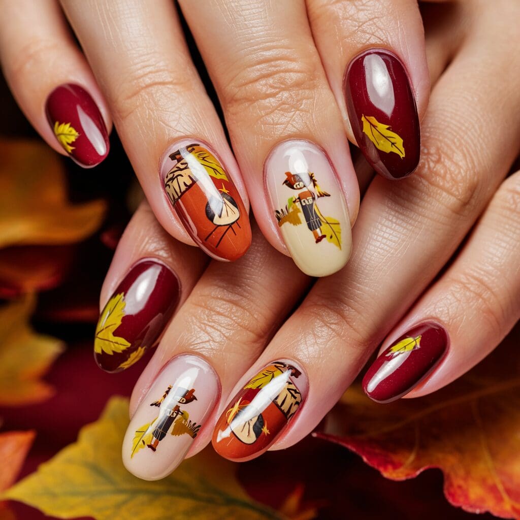 Holiday nail art