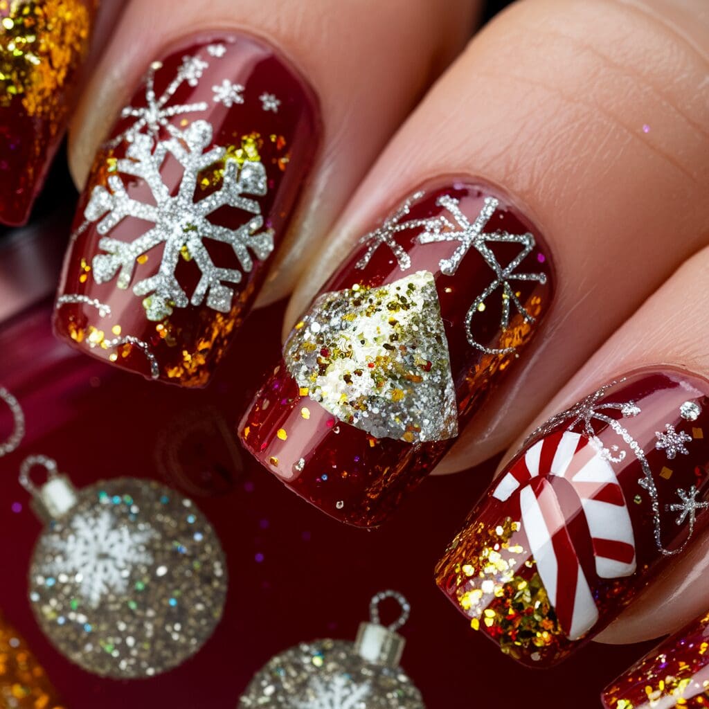 Holiday nail art