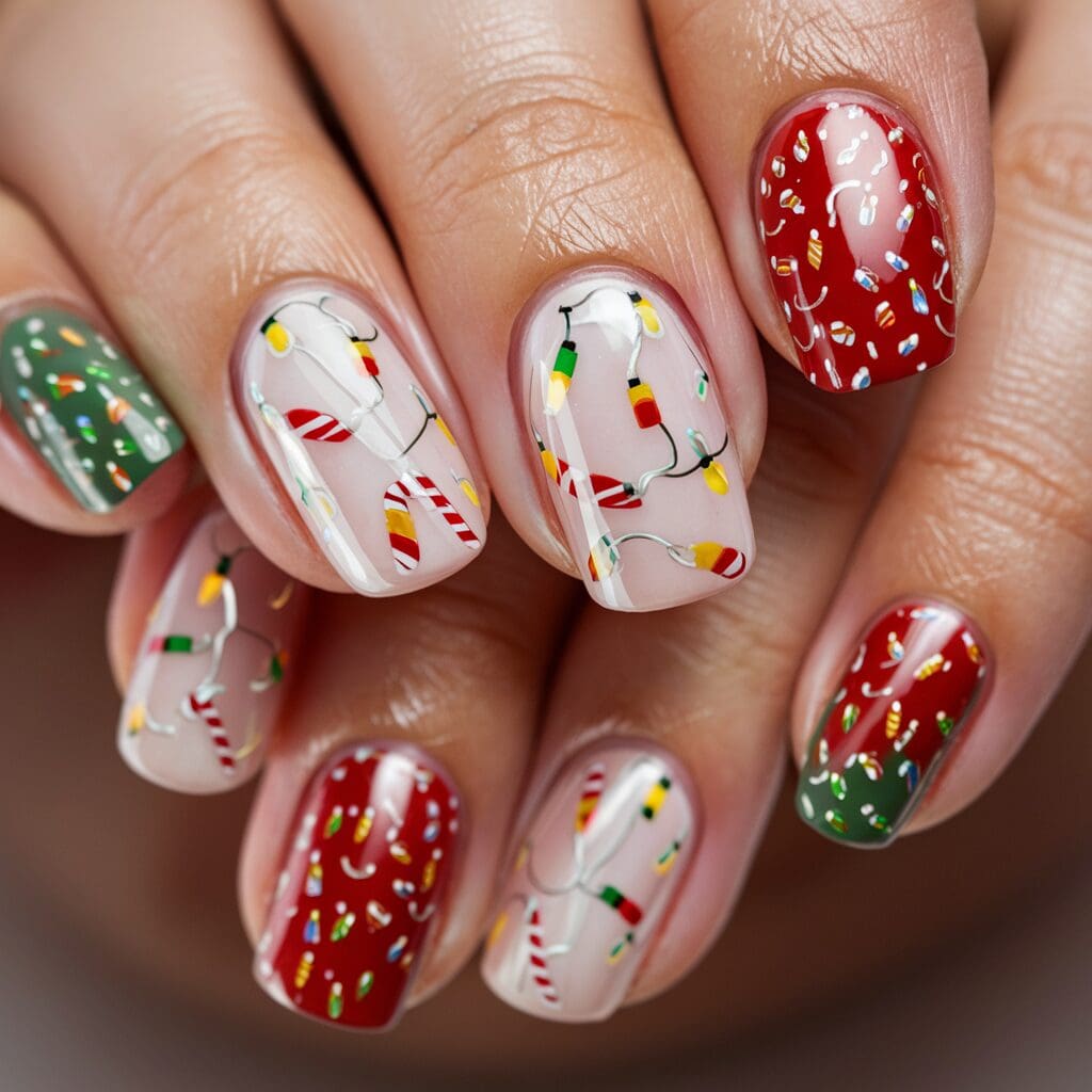 Holiday nail art