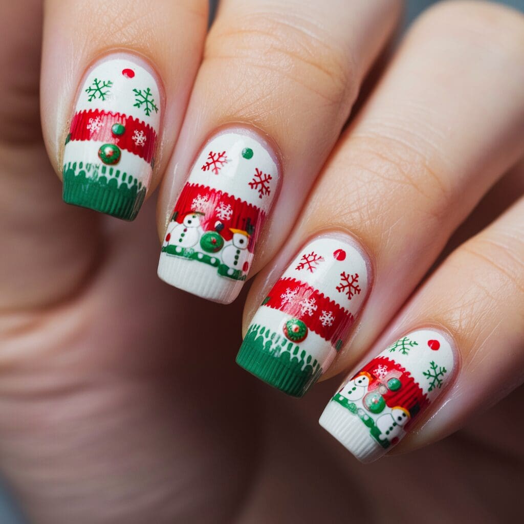 Holiday nail art