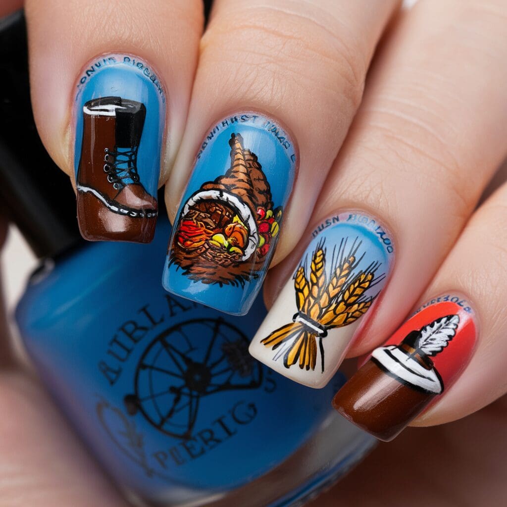 Holiday nail art