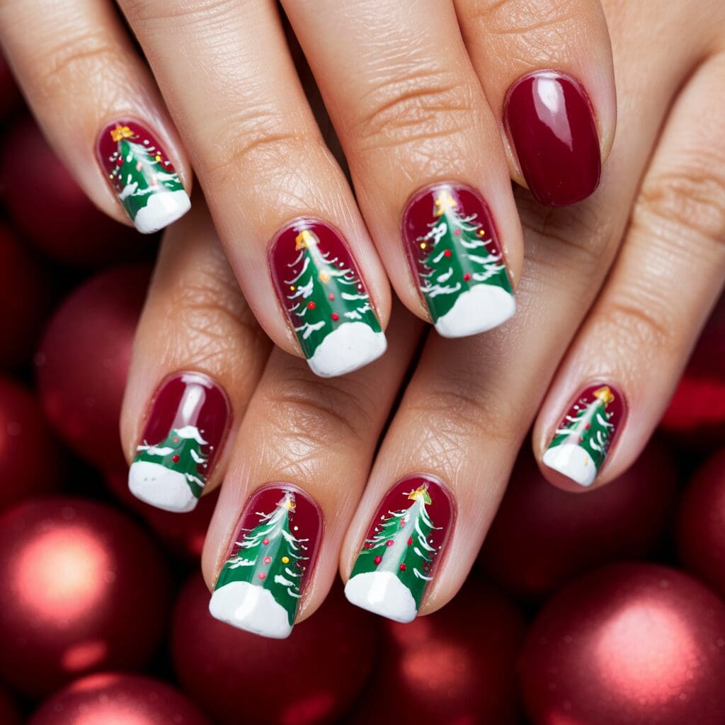 Holiday nail art