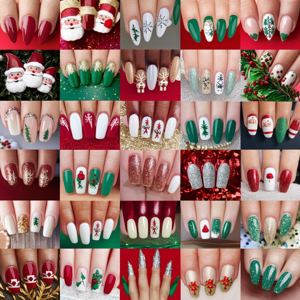 christmas nail art