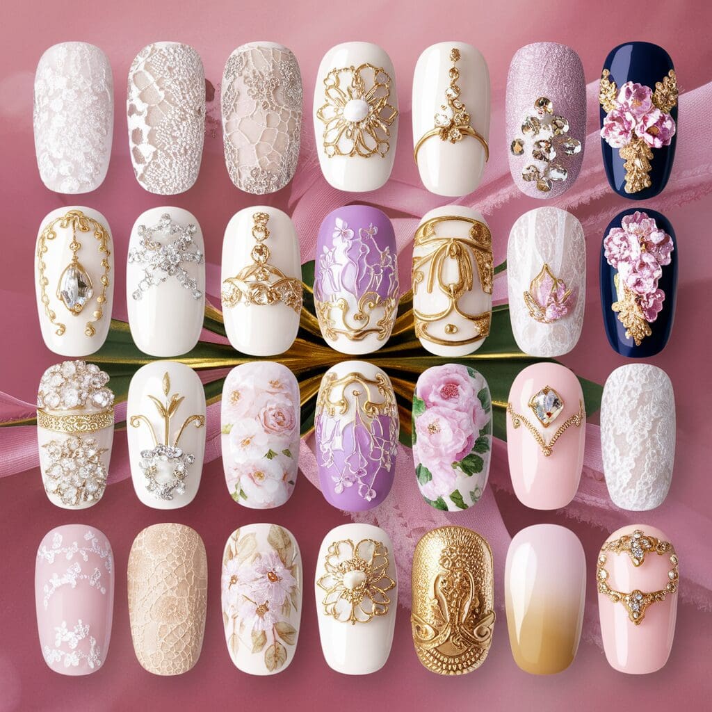 Wedding nail art inspiration