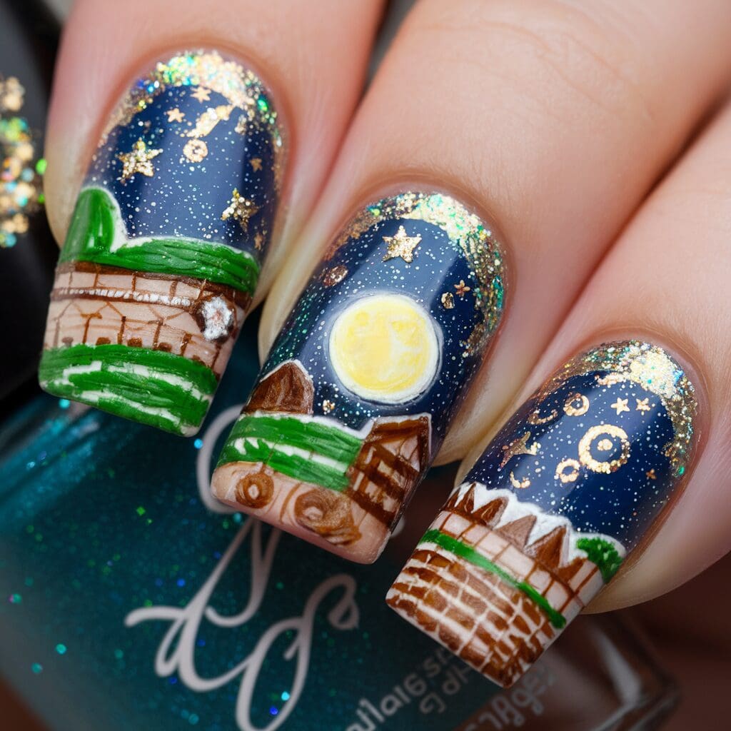 Holiday nail art