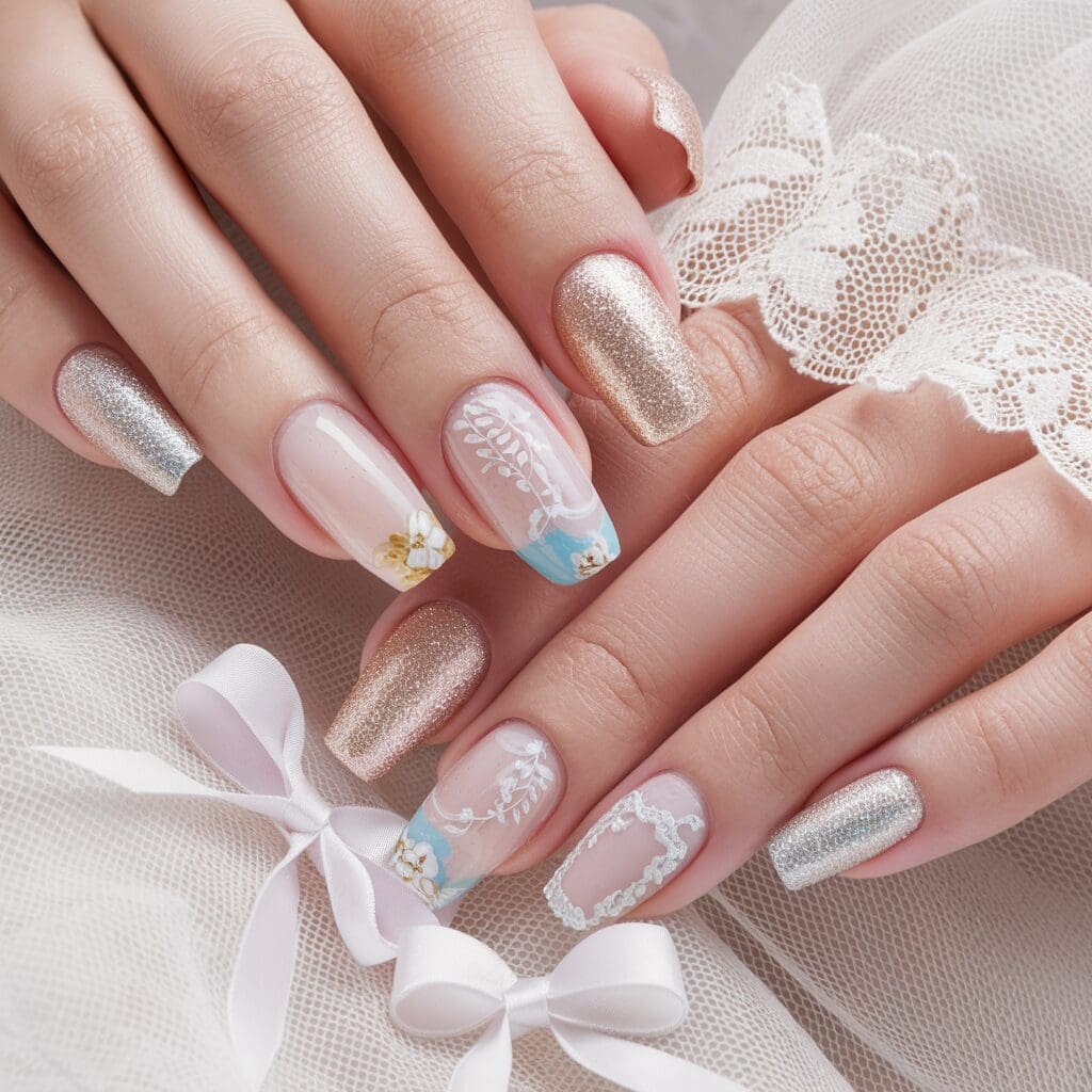 Wedding nail art inspiration