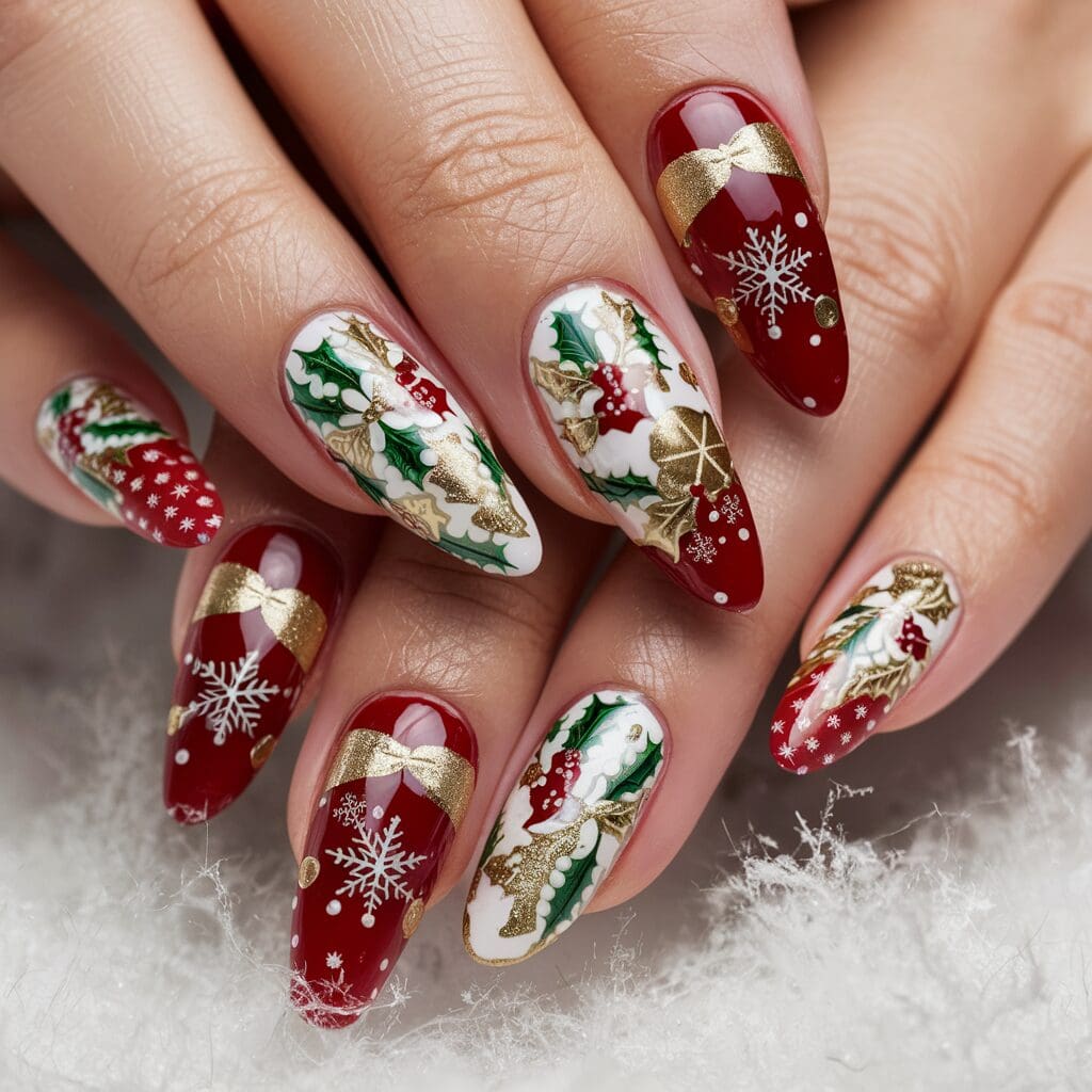 christmas nail art