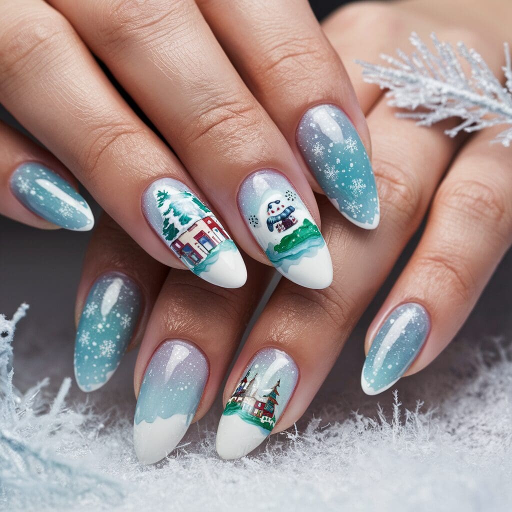 Holiday nail art