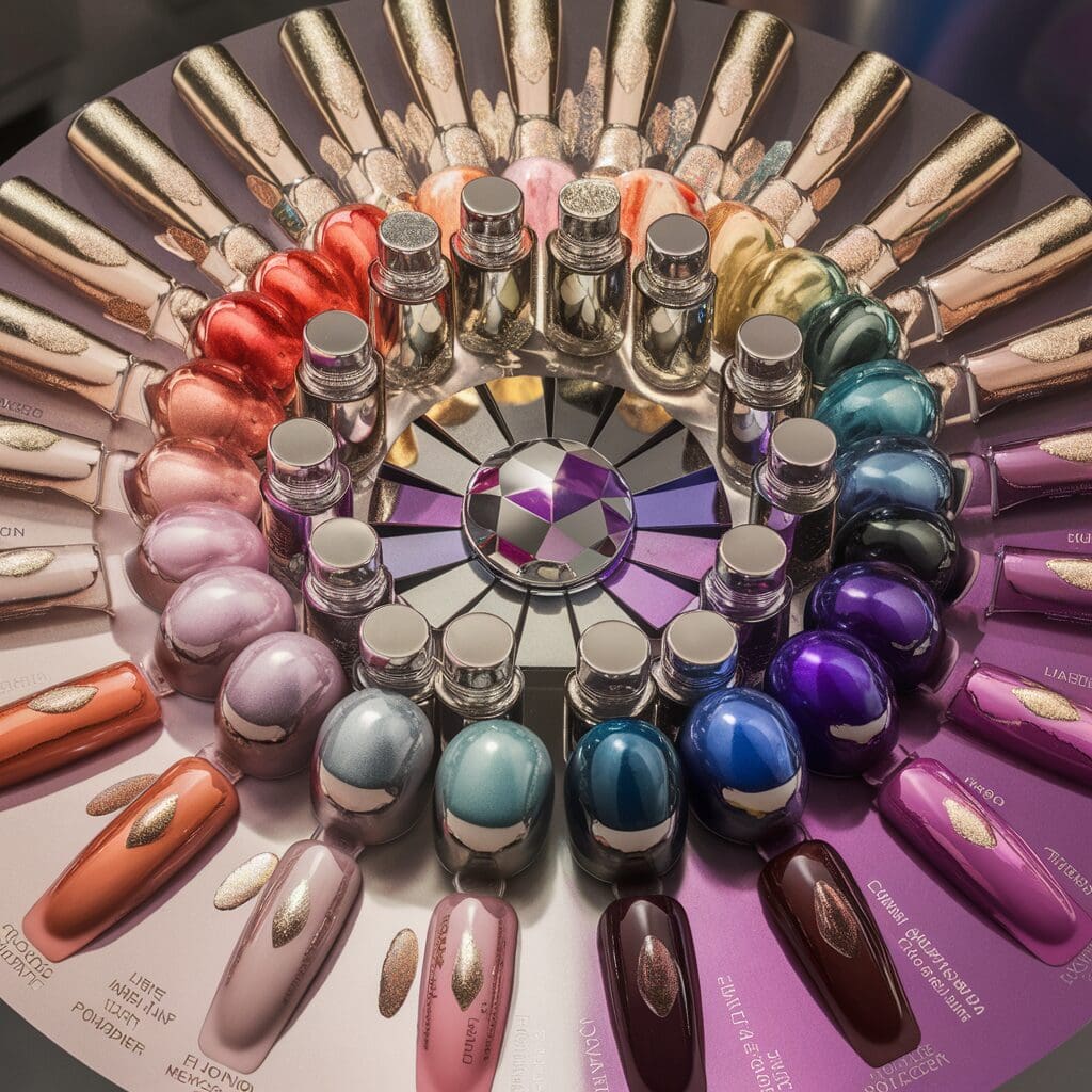 a stunning display of chrome nail powders each wit boVxkbTWSP M86htpk Osg