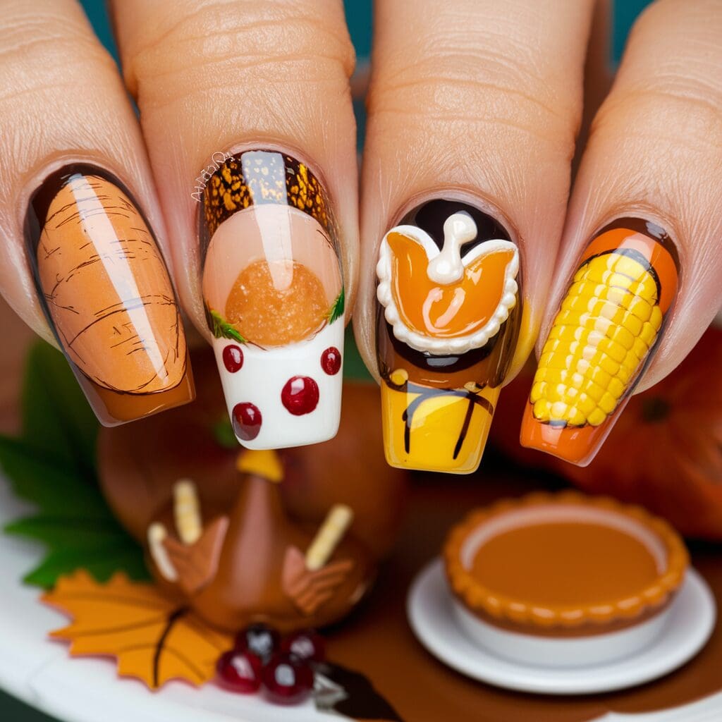 Holiday nail art