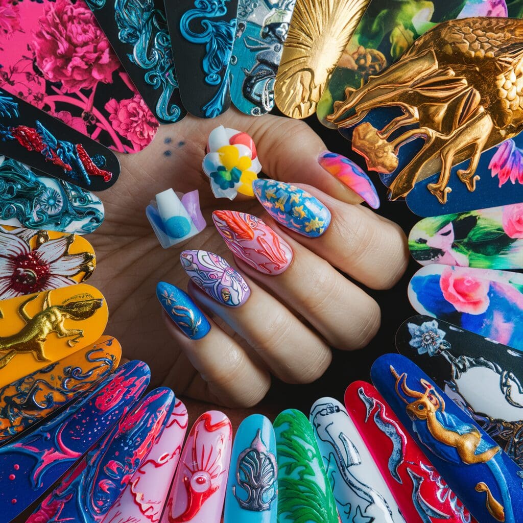 3d nail stickers