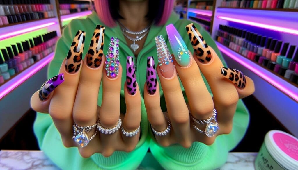 Animal print nails