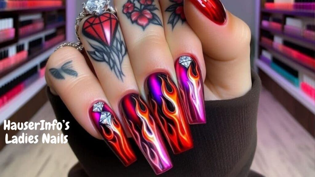 chrome nail designs