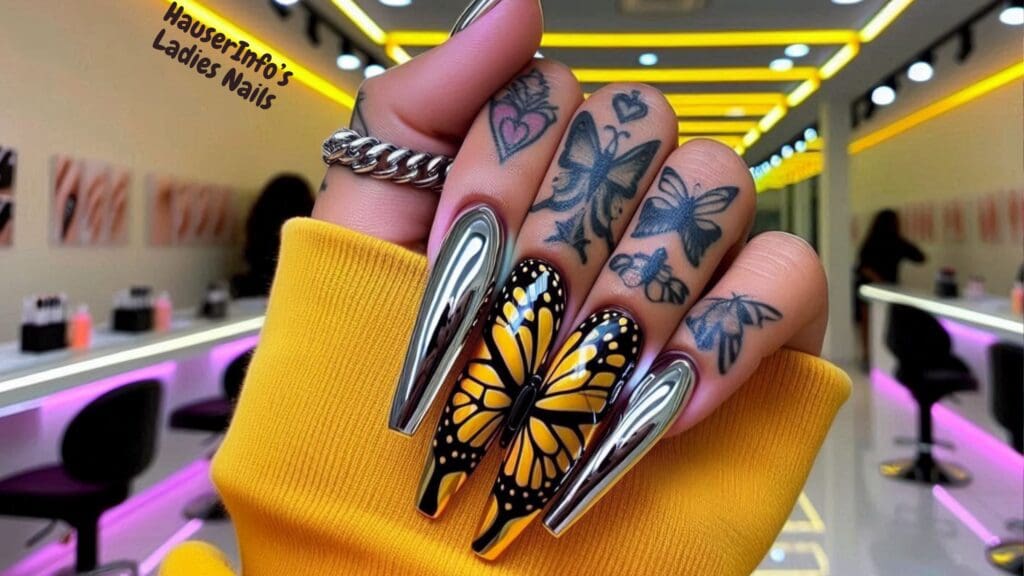 chrome nail designs