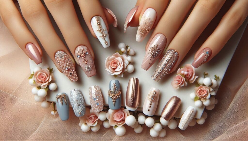 Wedding nail art inspiration