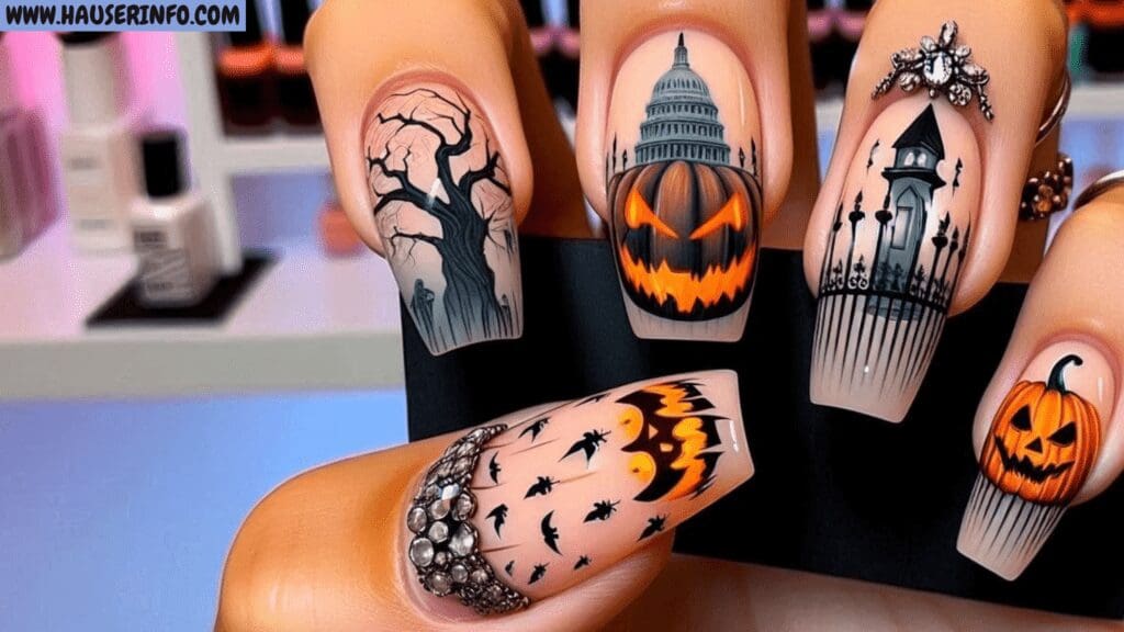 halloween nail designs