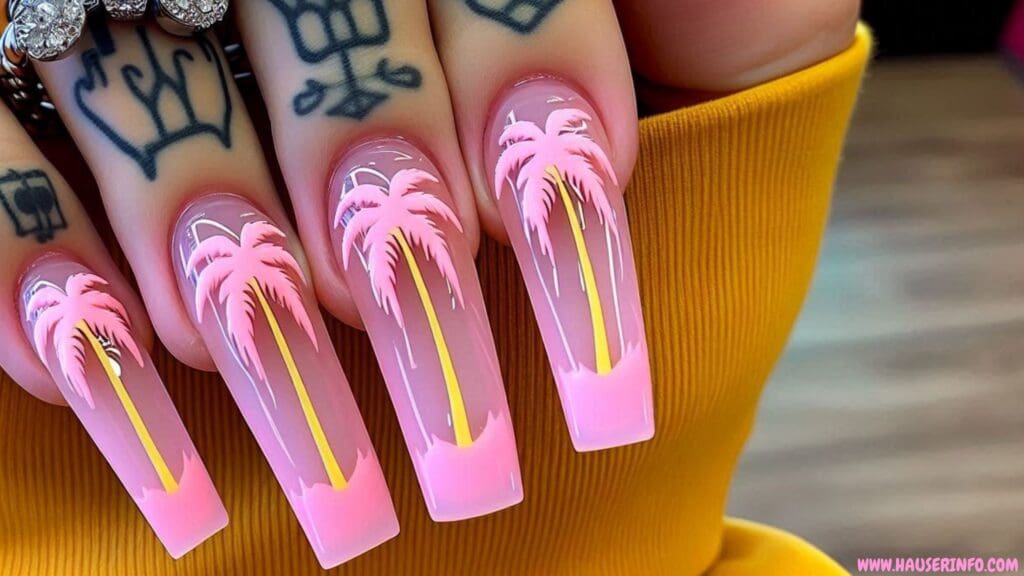 tropical nail designs