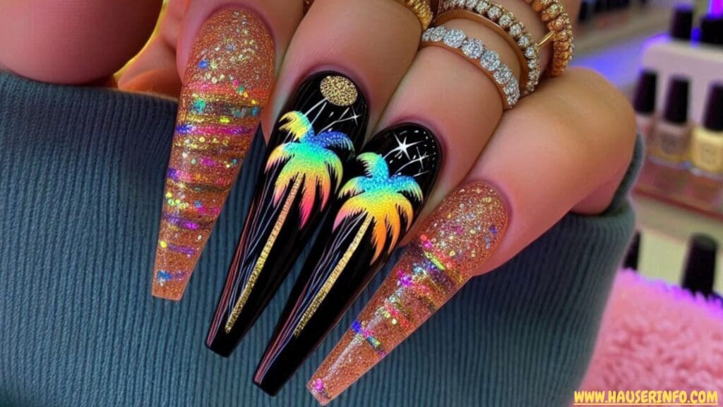 tropical nail designs