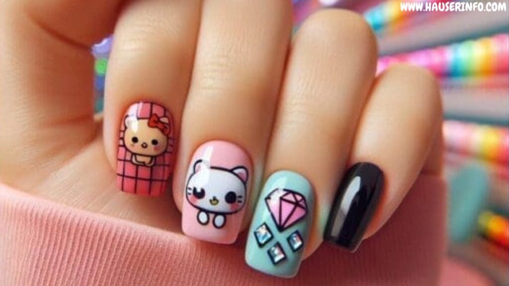 nail designs for short nails