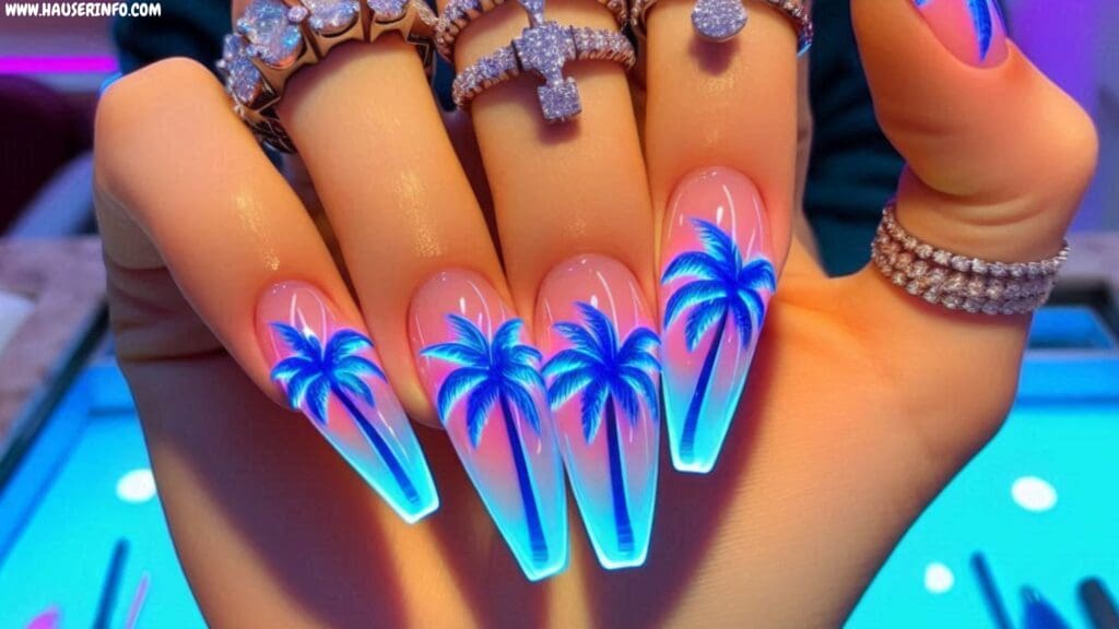 tropical nail designs