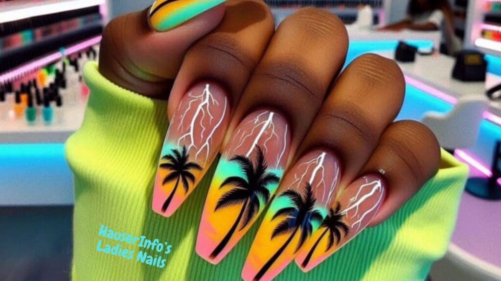 tropical nail designs