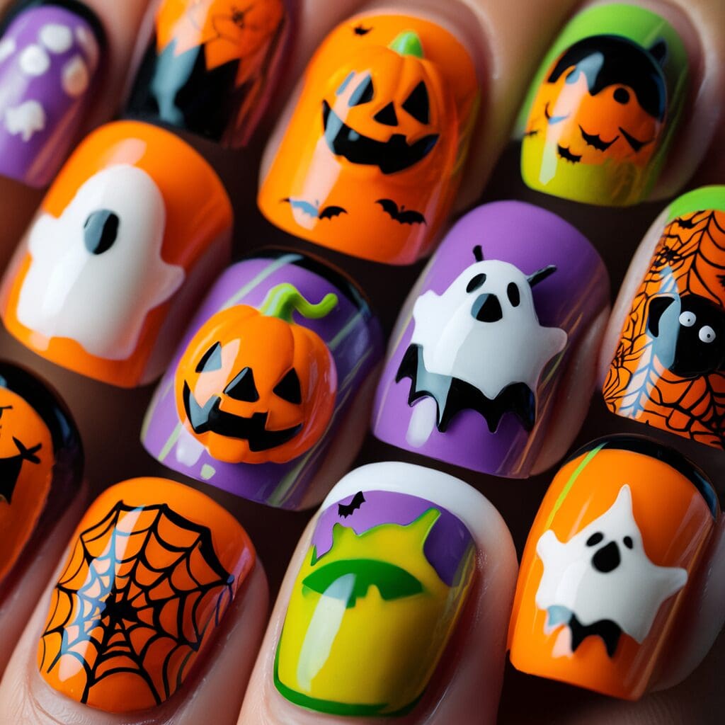 halloween nail designs