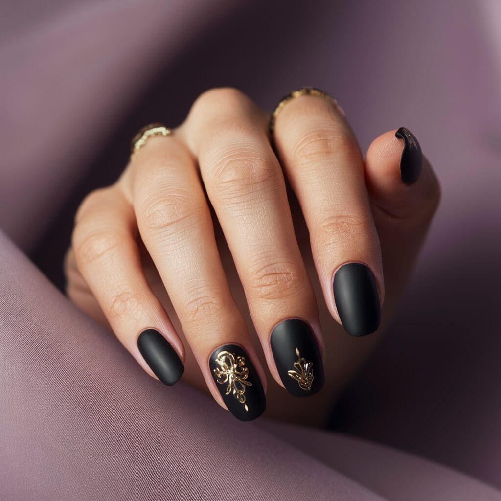 black nail designs