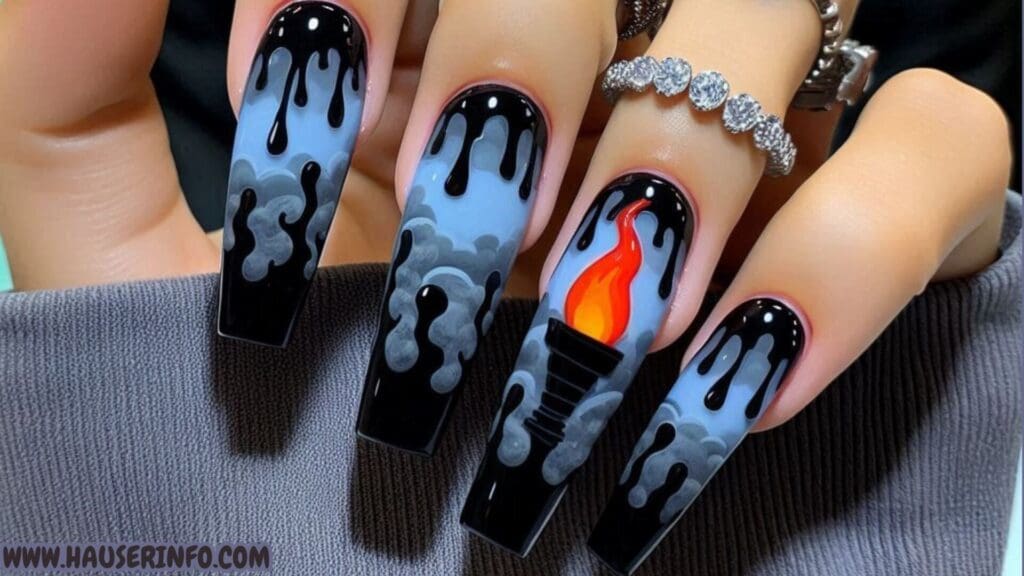 black nail designs