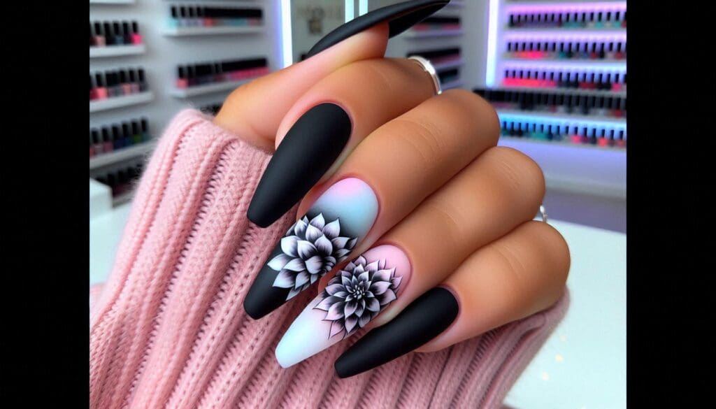 black nail designs