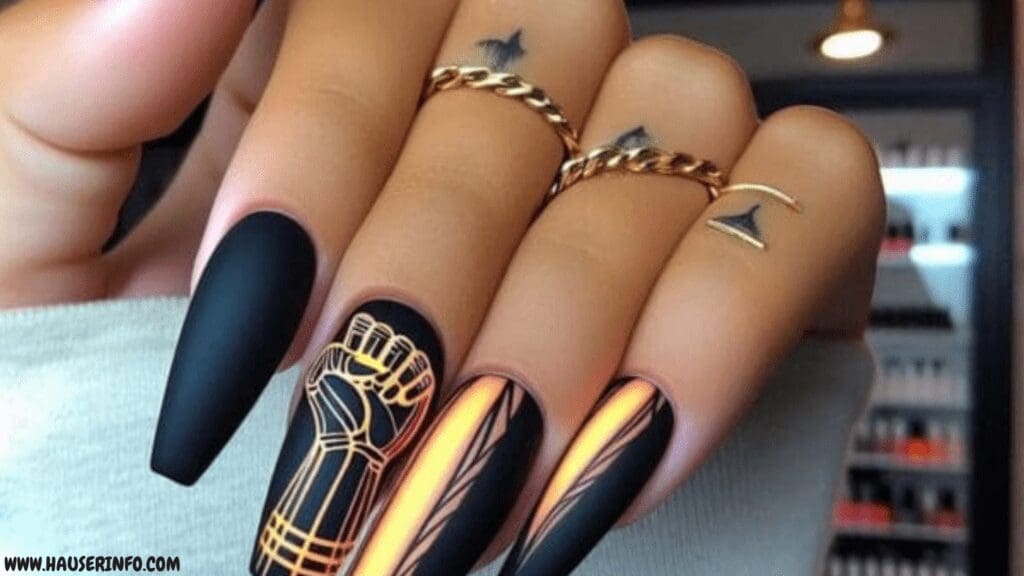 black nail designs