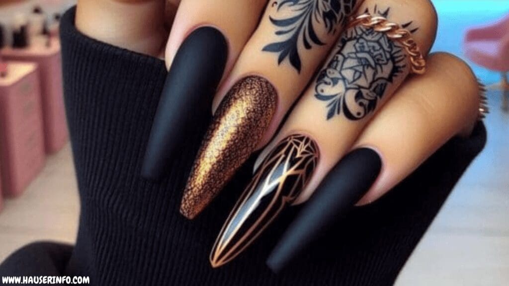 black nail designs