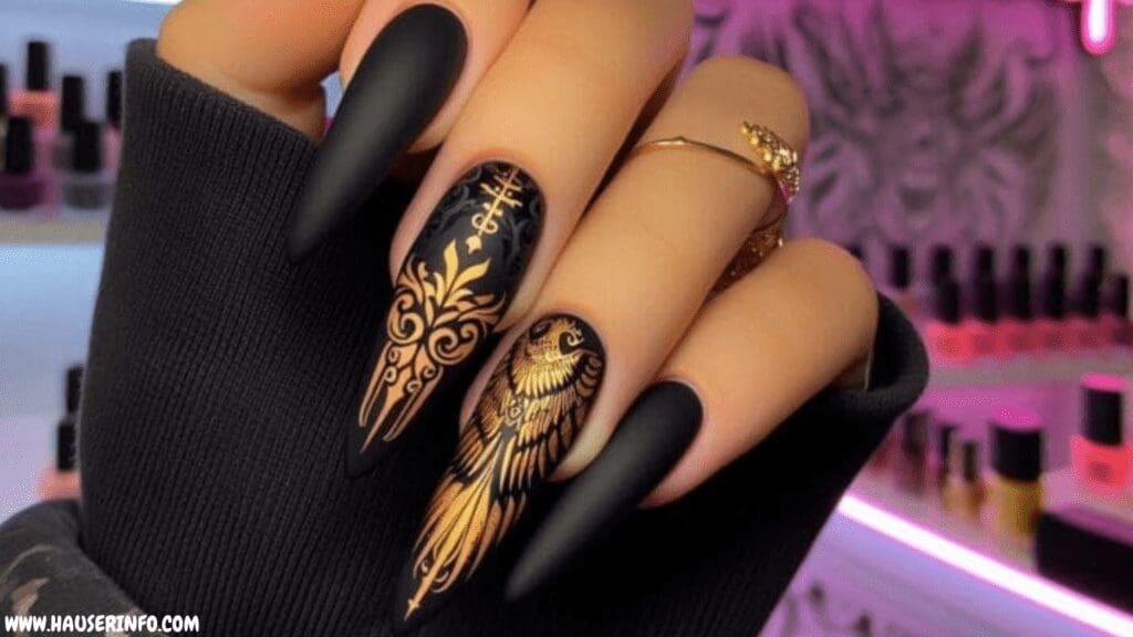 black nail designs