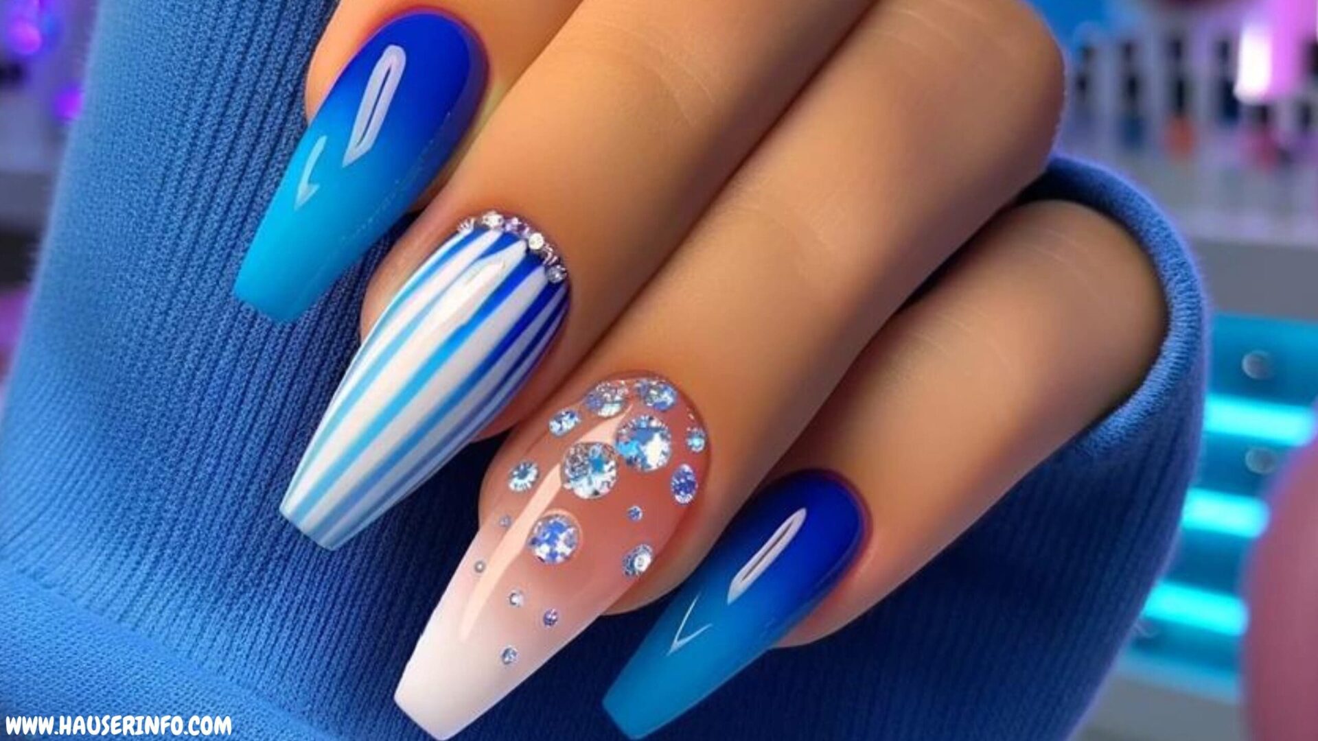 blue nail ideas