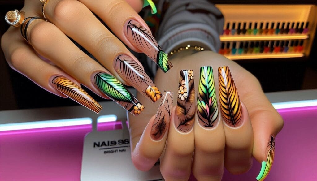 tropical nail designs