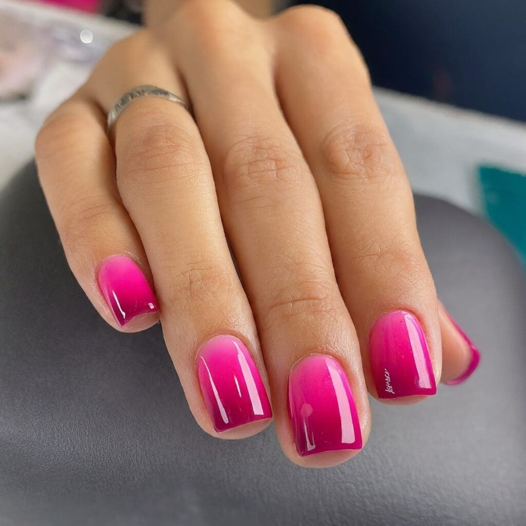 hot pink nail designs