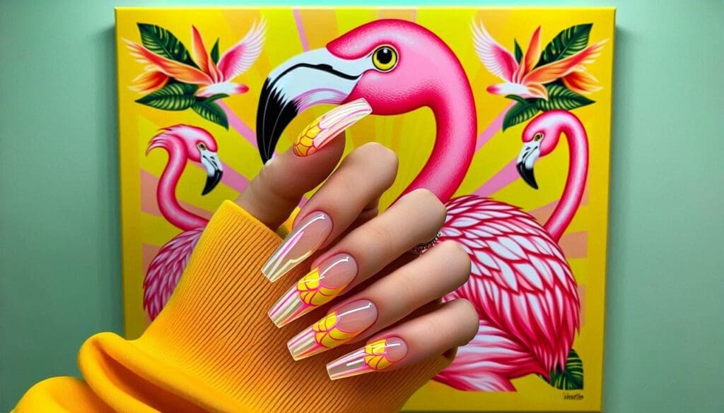 tropical nail designs