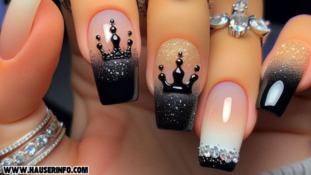 black nail designs