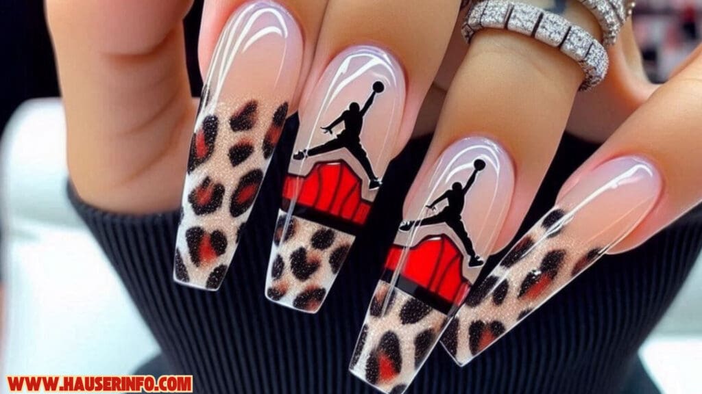 leopard Jump man nails