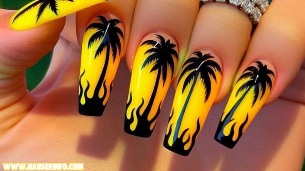 tropical nail designs