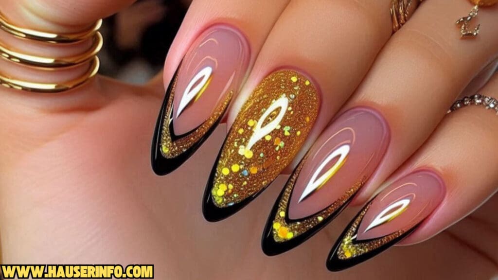 holo glitter nail designs