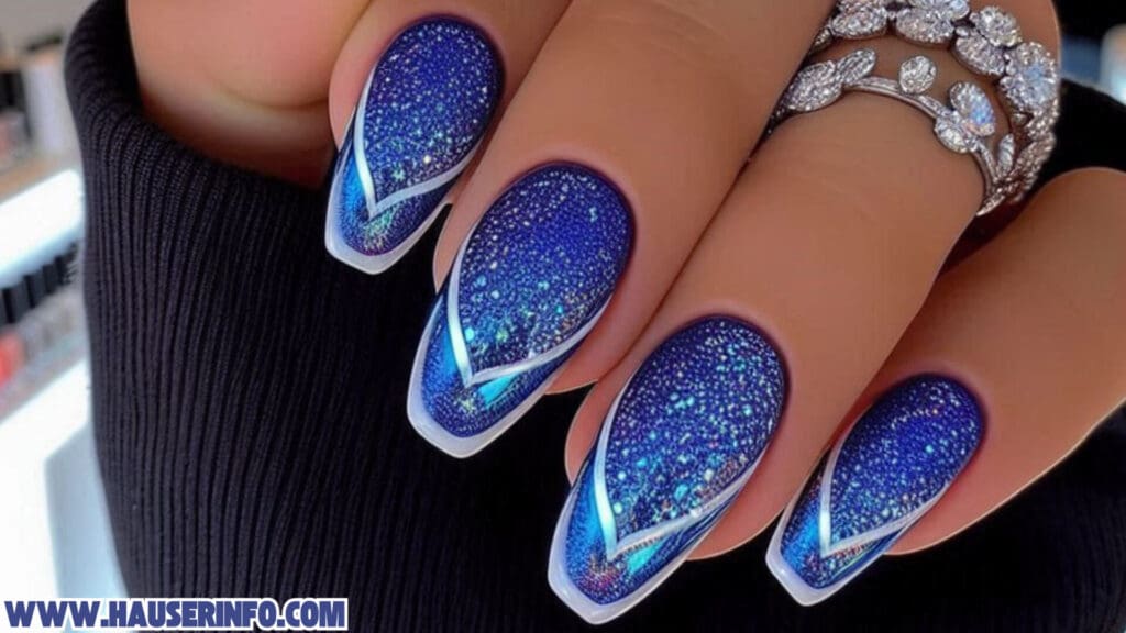 holo glitter nail designs