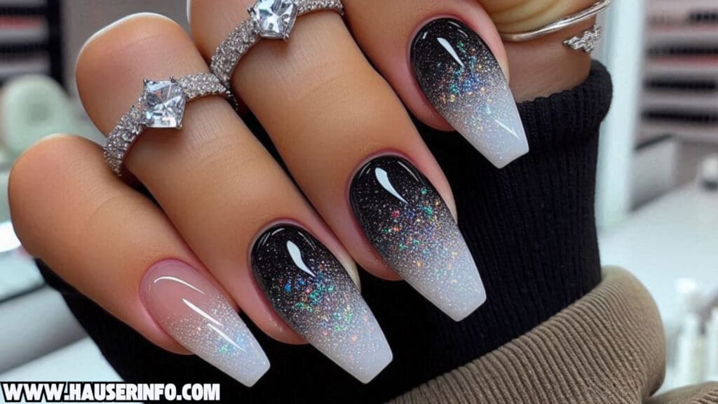 holo glitter nail designs