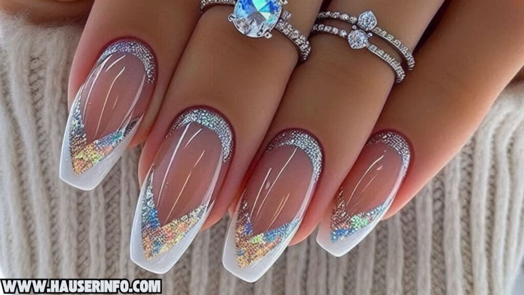 holo glitter nail designs