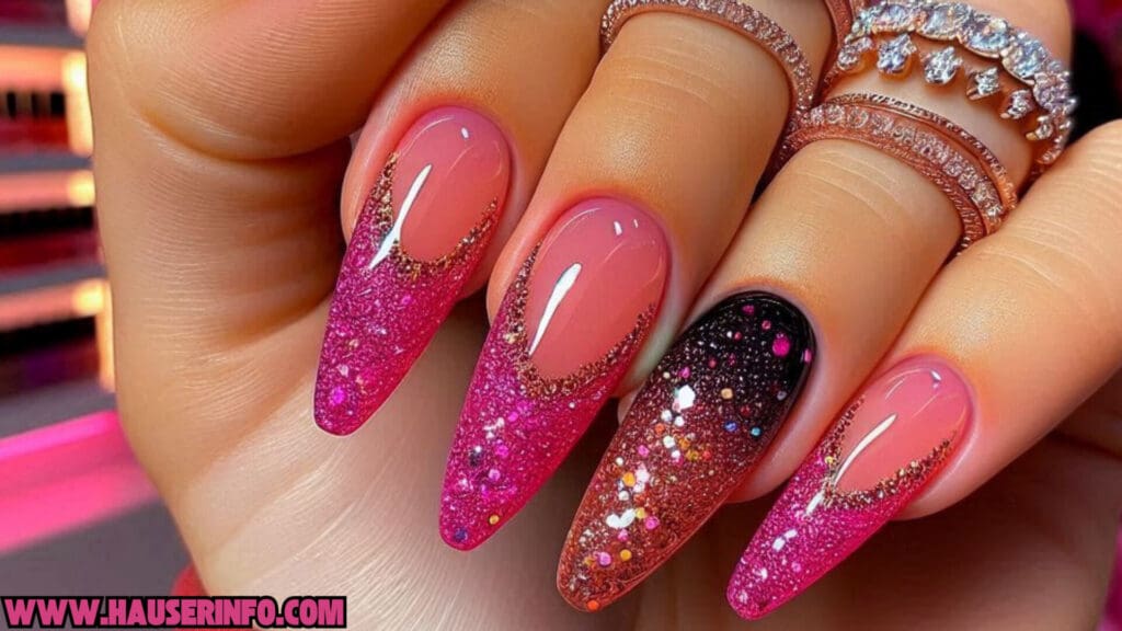 holo glitter nail designs