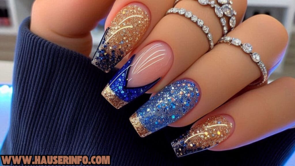 holo glitter nail designs