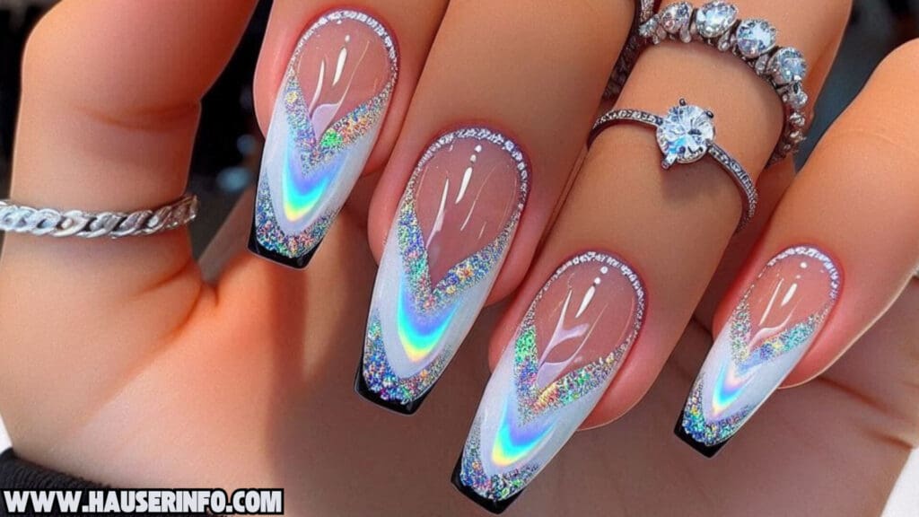 holo glitter nail designs